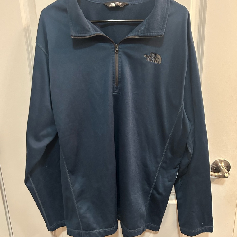 The North Face Blue Quarter-Zip Pullover Shacket Gorpcore Men’s Size XXL